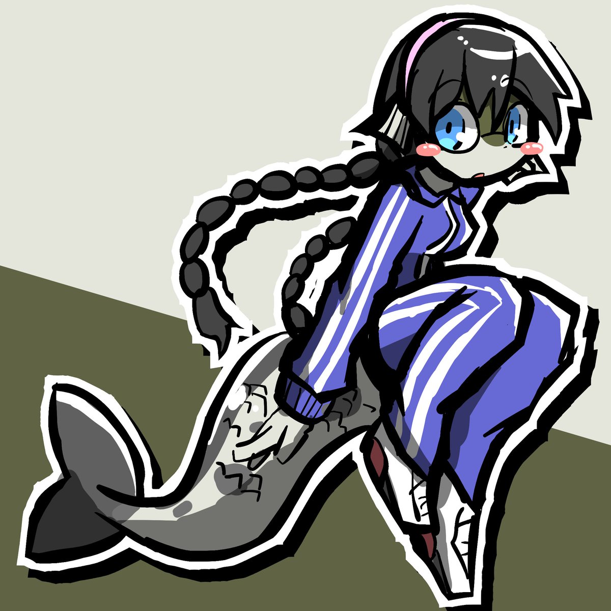 ruki_5172's tweet photo. アオメエソイメージのキャラです

#イラスト
#創作キャラ 
#キャラクターデザイン https://t.co/J3hUneFq3c