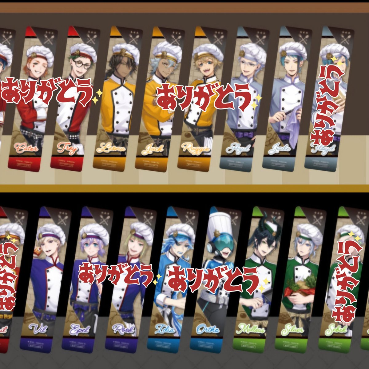 akurosu1471's tweet photo. ツイステ マスシェフ おめかし ユニオン ブルーム しおり 4周年 ブレジュ プラチナ 交換
譲)おめかし:ラギー·ジャック·アズール
ユニオン:ケイト·レオナ·ラギー·ジャック·オルト·
ブルーム:レオナ·オルト
新ブルーム:エース·デュース·アズール·リリア
マスシェフ:エース2·トレイ·アズール(再譲渡分)→ https://t.co/wDef6Y0Ir7