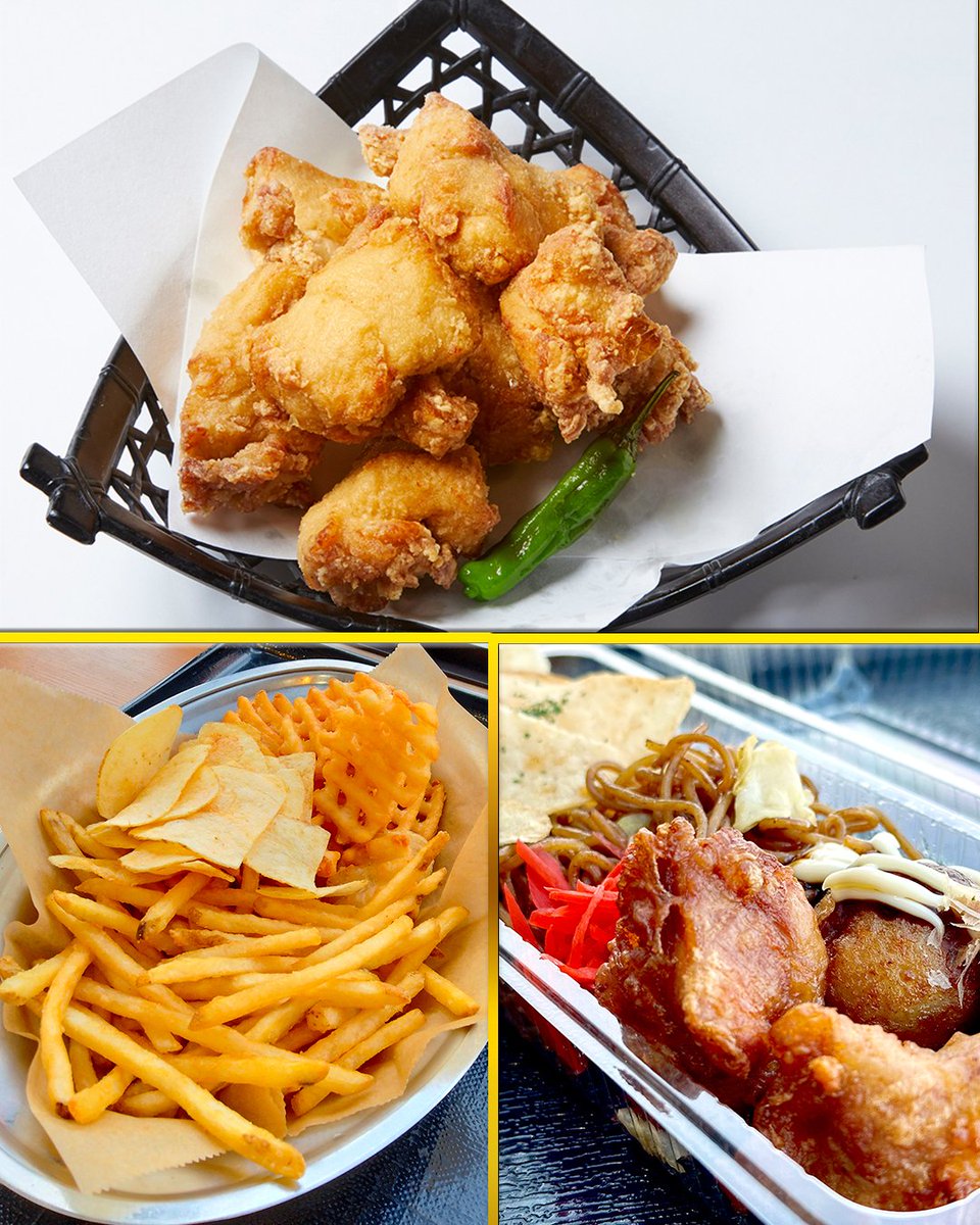 BSN_event's tweet photo. ①チャンピオンカツカレー
元祖金沢カレーのチャンピオンカレー！！濃厚でドロッとしたルーが特徴。大人気のチャンピオンカレーにカツを2枚トッピング。新潟では、当店でしか食べれない、チャンピオンカレーを是非！！

②ジョニーのからあげ
16年連続、からあげグランプリ、最高金賞・金賞受賞“正統派大分から揚げ”国産鶏を秘伝のタレにしっかり漬け込み、丁寧に2度揚げ!!外はカリッと中はジューシーでビールのおつまみ・ごはんのおかずに最高の一品。　

③サイクルヒットセット
たこやき、やきそば、チップス、から揚げの贅沢な4種盛合せセット！！何を食べようか迷うなならまずはサイクルヒットセット。1人で食べるもよし、みんなで　シャアするもよし。これ一つで大満足のセットです。

④ホームランポテトセット
今年も販売します。昨年は、一番最初に完売した“ホームランポテトセット”　チップス・味付きステックポテト・ワッフルポテトの食べ応え
十分のセットです。アルコールの最高のおつまみ間違いなし！！お子さんから大人までみんな大好きポテトセット。

『みんなで行こう エコスタへ！』
年に一度のあのお祭りがやって来る！

熱い応援に、アツいグルメ、
6/30 (火)は、エコスタに集合だ！

新潟で開催する横浜DeNAベイスターズの試合を楽しもう♪
みんなで行こう エコスタへ！

チケット購入はコチラ！
https://t.co/JYhf2nNV2W

#bsn #新潟放送 #横浜denaベイスターズ #広島東洋カープ #プロ野球