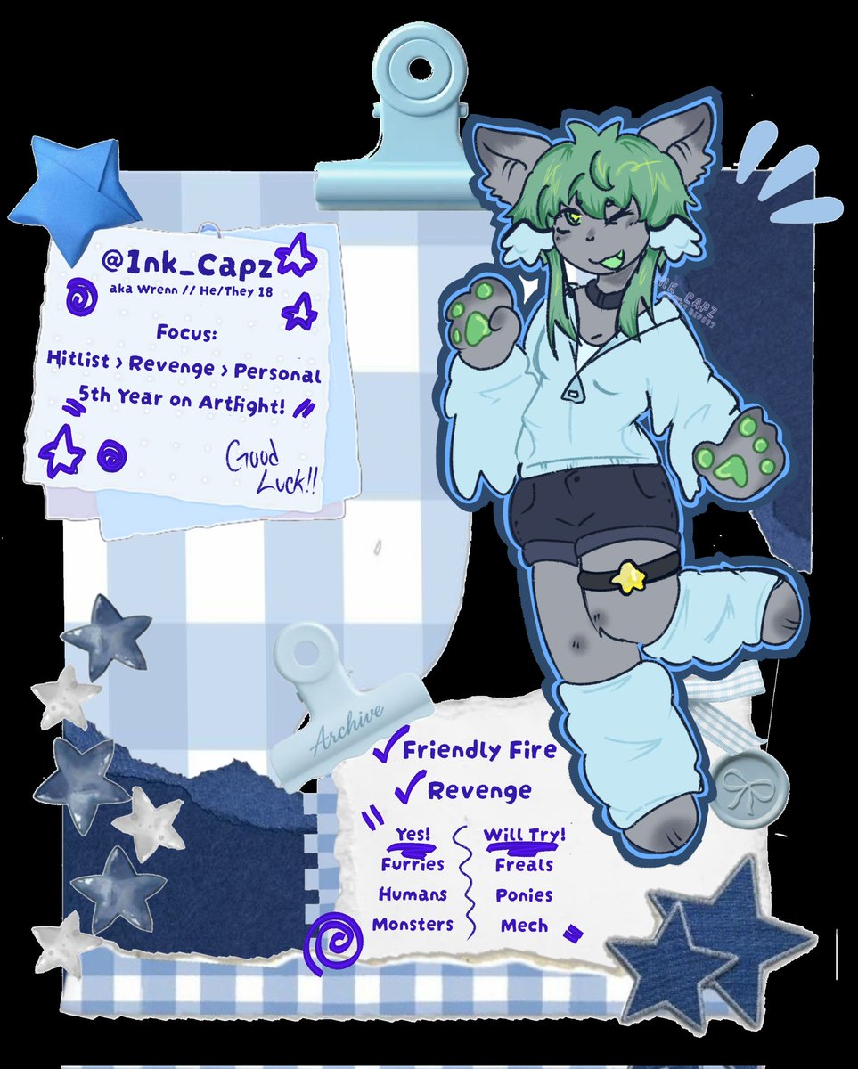 1nk_capz's tweet photo. Artfight 2026 ! 
Posting this on main account too just in case! Reminder that I'll be more active on my other account ! ( @wr3nnii_ )

[ #artfight #artfight2026 ] https://t.co/cjH1GHs6ya
