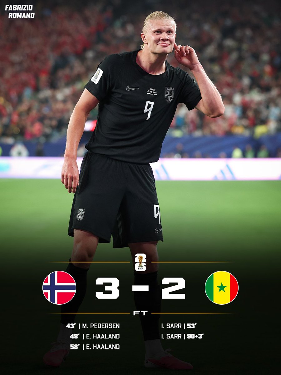 8rodrii8's tweet photo. Noruega 3 - 2 Senegal
Jornada 2 Grupo I
37/43 https://t.co/RuUHmsosG7