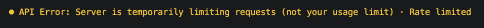 jeremy_daly's tweet photo. Lots of these lately @ClaudeDevs. 😐 https://t.co/NvBmhGstCy