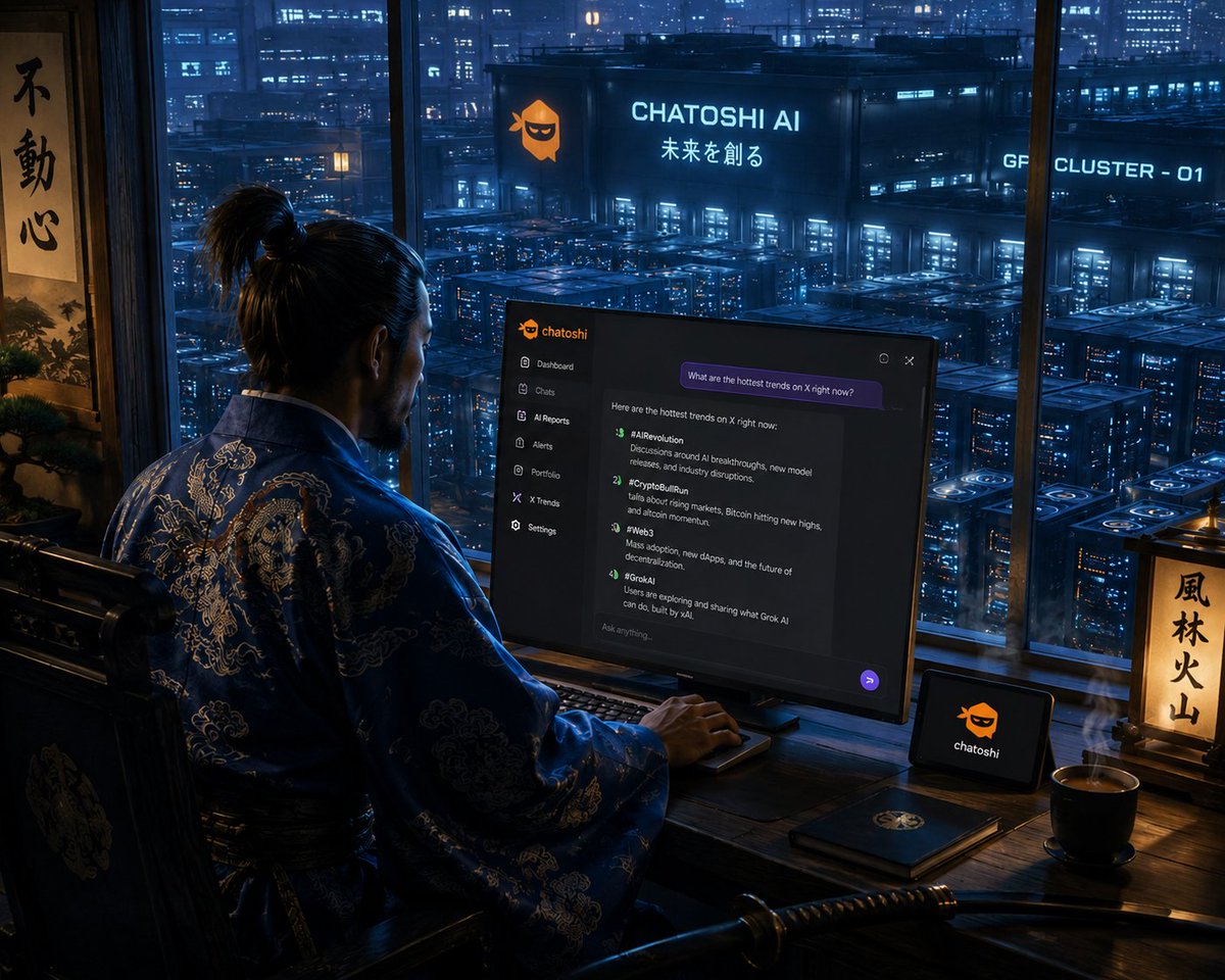Mr_Mark_DXB's tweet photo. Ask @ChatoshiAi: What are the hottest trends on X right now? 
https://t.co/M4SnzVnnp0
#Chatoshi #CryptoAI #Web3 https://t.co/V5evHRnFbl