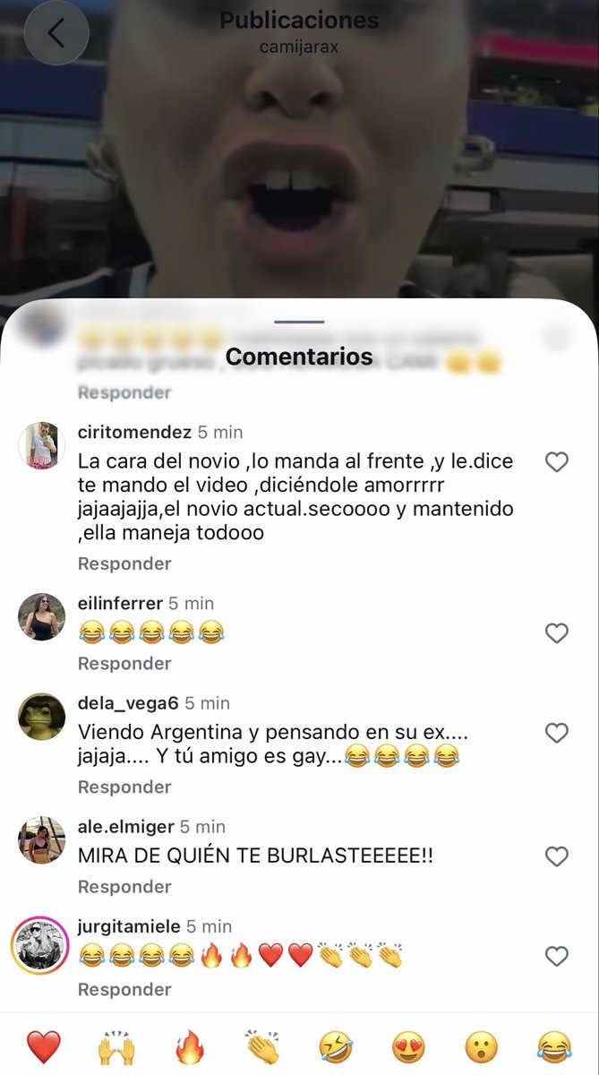 mimisitanadb's tweet photo. Los comentarios en el reel de Cami Jara JAJAJJSJSJS novio actual seco y mantenido / tu amigo es Gay JAJAJJAJA https://t.co/RZPOr5txdz