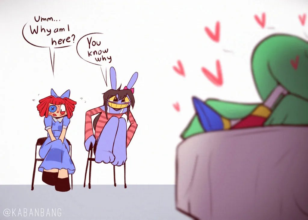 willmuncie1's tweet photo. My main ship is still simple Ragapom, but honestly Funnybunnyfrogdoll (must include all 4) is peak af

Art by @Kabanbang (on Bluesky) https://t.co/AmKaYwFcb2