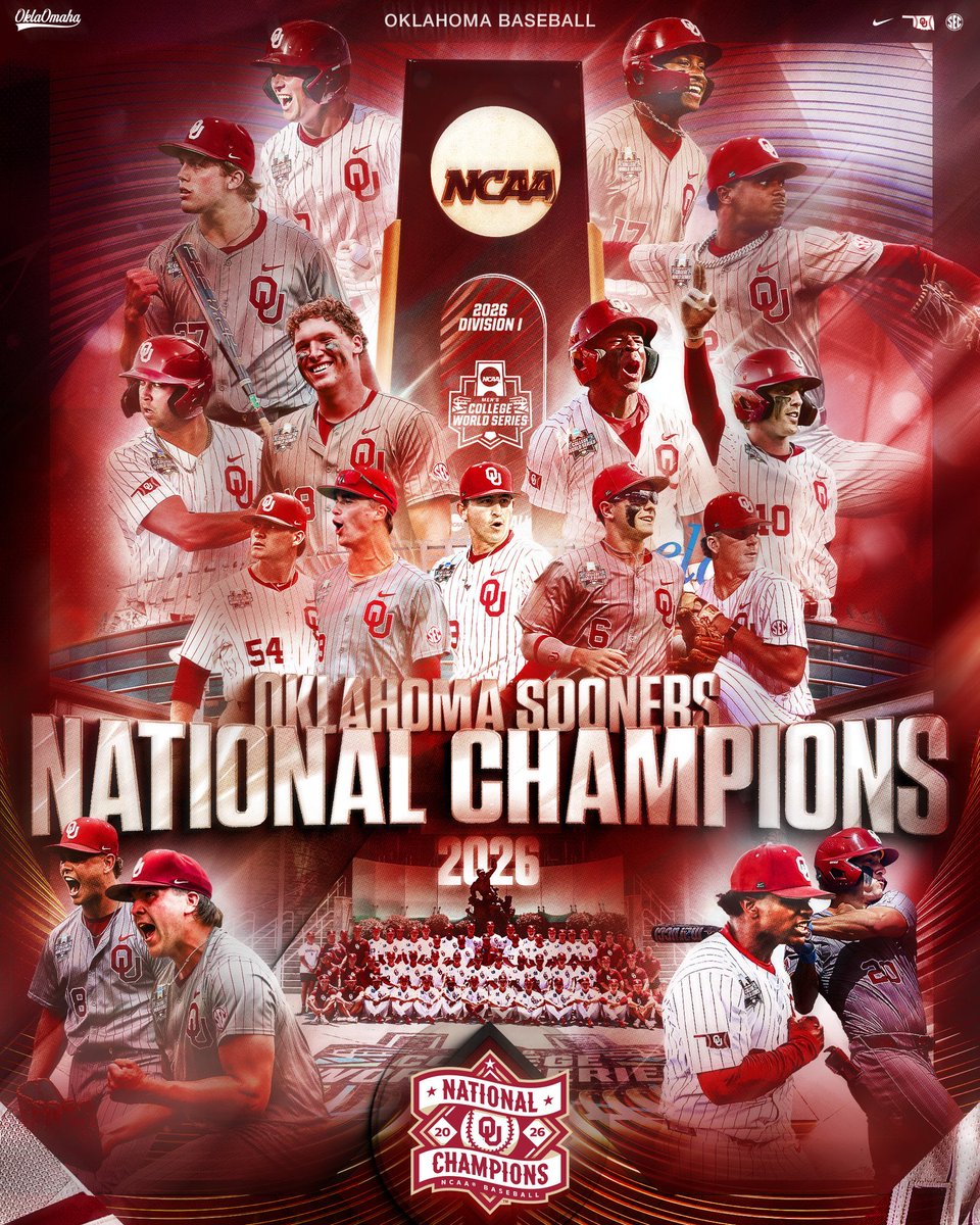 theonlyrumley's tweet photo. @OU_Baseball ya done good lads 🏆 https://t.co/fq5Bdzw4Fc