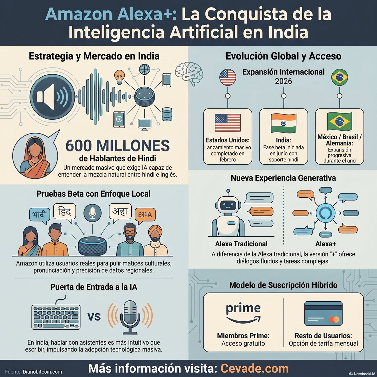CeVaDe's tweet photo. Amazon Alexa+ La Conquista de la Inteligencia Artificial en India.
📍 #Infografia #Noticias #Amazon #Alexa #India 
💾 https://t.co/nV2coqSHTc
📢 Atte. Cesar Vallejo de la Torre https://t.co/yPe2tbqYJM