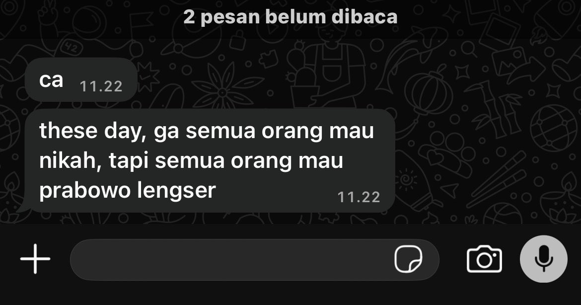 brzchaa's tweet photo. dia ini kalo ngetik suka di tepi jurang WKWKWK https://t.co/Y3aJXGsOWe