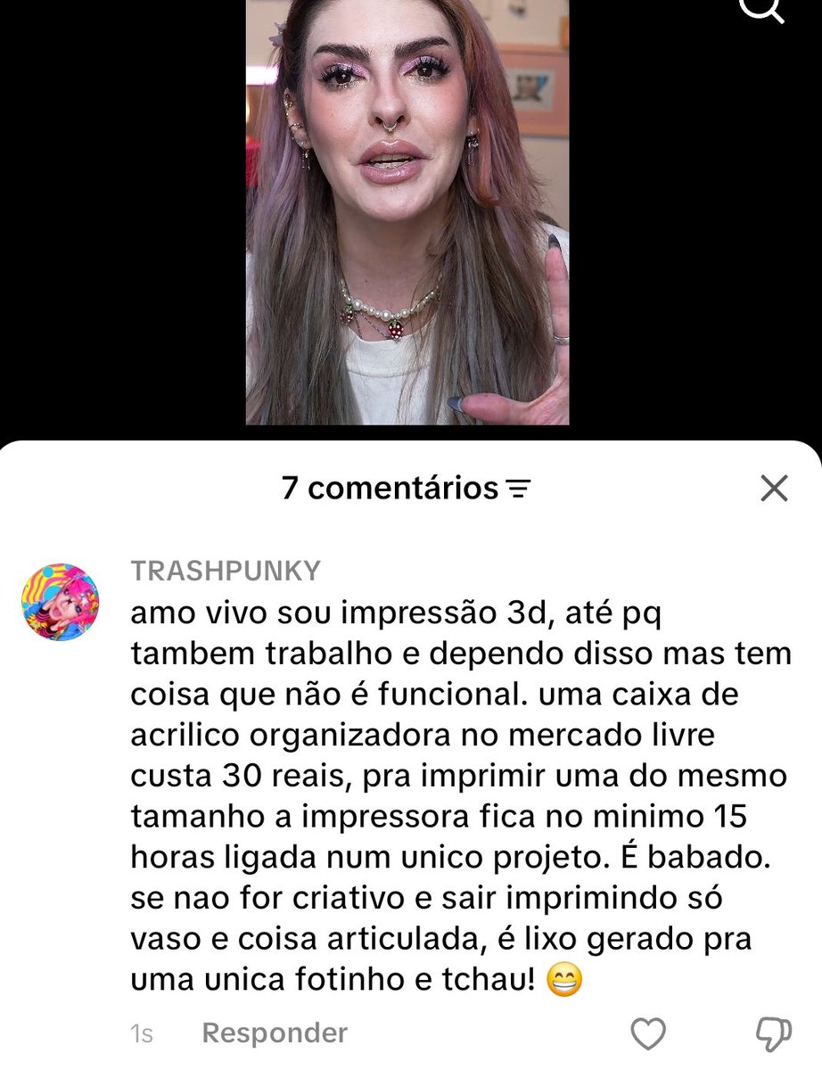 TrashxPunky's tweet photo. Ai gente nao aguentei.

Eu amo impressão 3D e eu nao me aguento com influencer vendendo que é mil maravilhas e você pode imprimir de tudo que vale sim a pena. https://t.co/4i9JEzxFp9