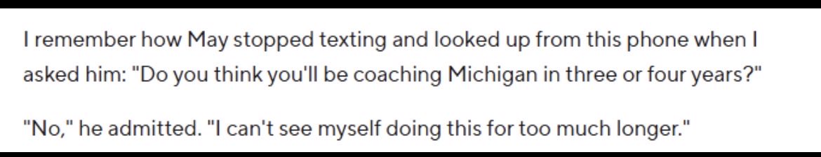CoachPapaJohn's tweet photo. Dusty May said he wouldn’t even be at Michigan in three years. Jim Harbaugh begged the Vikings to give him a job in 2021

But #FireWarde for winning titles with both before sending them off to better jobs lmfao https://t.co/4Ih5ZvBZc1