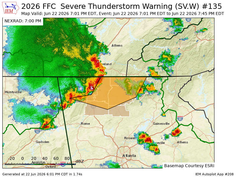 MurrayCountyPS's tweet photo. FFC issues Severe Thunderstorm Warning [wind: 60 MPH (RADAR INDICATED), hail: 0.75 IN (RADAR INDICATED)] for Fannin, Gilmer, Gordon, Murray, Pickens, Union, Walker, Whitfield [GA] till 7:45 PM EDT https://t.co/duapFy1HqH https://t.co/Vnrh1EPLbI
