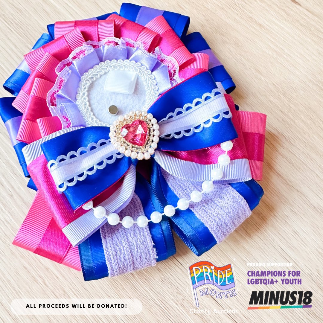Parfait_Parlour's tweet photo. 🌈PRIDE MONTH CHARITY AUCTIONS🌈
🌟THIRD DESIGN REVEAL🌟

All proceeds for these auctions will be donated to the wonderful @minus18youth 🌈

——

🌟 OOAK (One of a kind) rosettes handmade by me!
🌟 These rosettes are compatible with 54-58mm can badges! 
🌟 These are designed for photos / display!

Charity Auction Times:
🇦🇺 June 27 - June 29 (10:00AM AEST)
🇺🇸 June 26 - June 28 (5:00PM PDT)
🌎 June 27 - June 29 (Midnight GMT)

If you’re new here, please check my FAQs for Auction Info! 

Thank you for the support during this project!

#pridemonth #happypride #oshikatsu #rosette