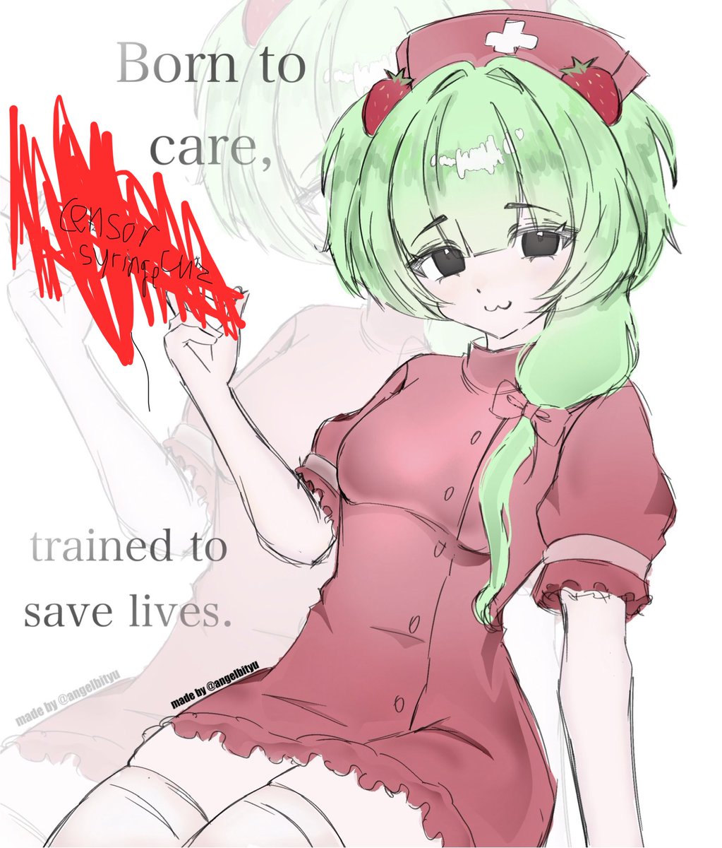 Angelbityu's tweet photo. @sumi_arts hiit thank you for this opportunity ( censored the syringe from the 3rd picture ! ) https://t.co/HiGiRoHwTc