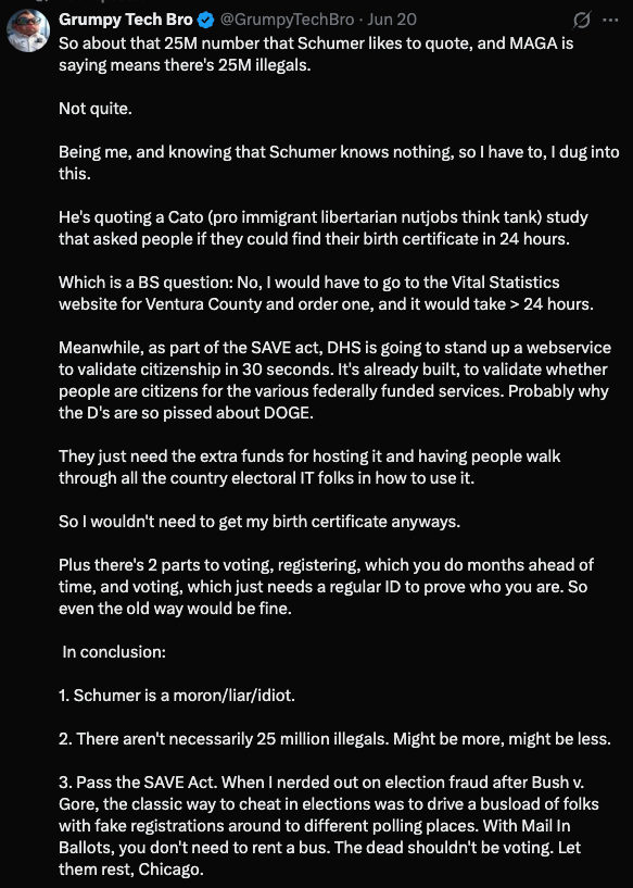DataRepublican's tweet photo. My co-developer, @GrumpyTechBro , got suspended from X following "inauthentic behavior" after going through the proper channels to spend $10 on boosting the following post. He cannot follow the directions to get his account unsuspended; they simply don't work for him. Can anyone from @premium take a look?