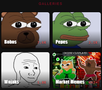 bobocouncil's tweet photo. The https://t.co/DWXU3CrzSa website has added over 4,500 Pepe, Wojak, and market related memes. Along side the nearly 8,000 $BOBO memes on the site. 

Just the start of building one of the best meme sites on the planet.  🐻⚔️ https://t.co/E7mQtNsElq