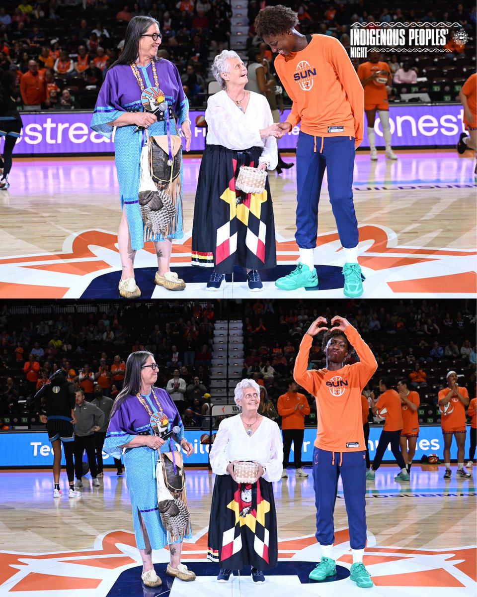 ConnecticutSun's tweet photo. This year’s Gladys Tantaquidgeon Award recipient: Saniya Rivers💐 
The Gladys Tantaquidgeon Award is given to the Sun player who approaches life with character and integrity while also motivating/inspiring others to be the best they can be. Congrats Niya🫶
 #GetClose | #CTSun https://t.co/80h2kDR071