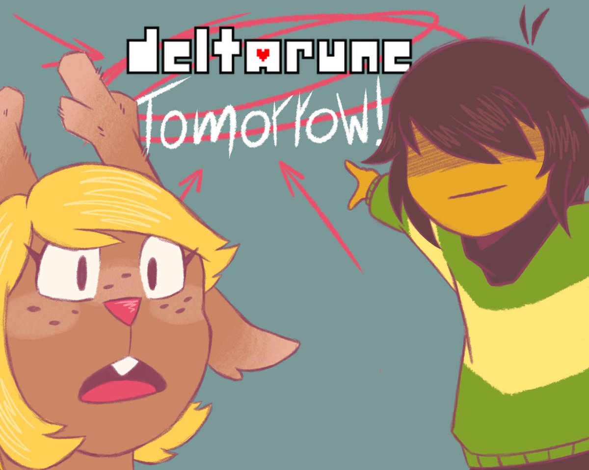 Akamoto_365's tweet photo. DELTARUNE TOMORROW 🗣🗣🗣🔥🔥🔥 https://t.co/it0WIC7s02