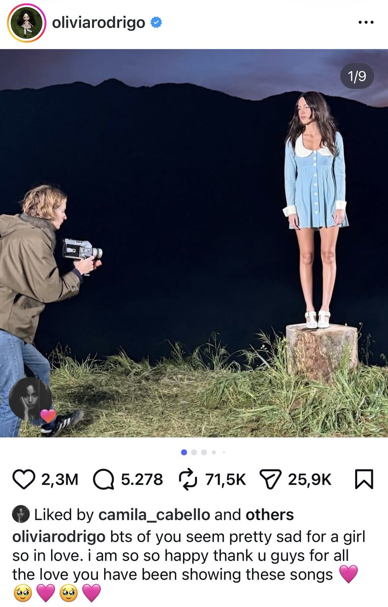 cconinsta's tweet photo. IG • Camila liked two posts from @oliviarodrigo on Instagram. https://t.co/pQXeOEQSKH