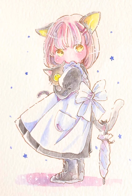 おはようございます 黒猫さんと黒猫さん