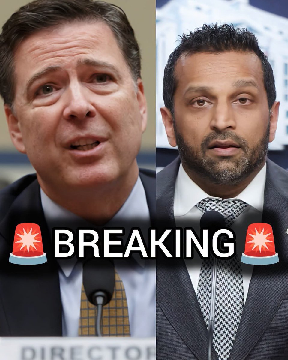 Maga4liberty's tweet photo. Kash Patel confirms: Former FBI Director James Comey now faces felony charges for allegedly threatening the life of the President.
He posted the threat, deleted it, then apologized.
He’ll have his day in court.
No one is above the law. 😡🔥
#ComeyIndicted https://t.co/d3BiX6PsFW