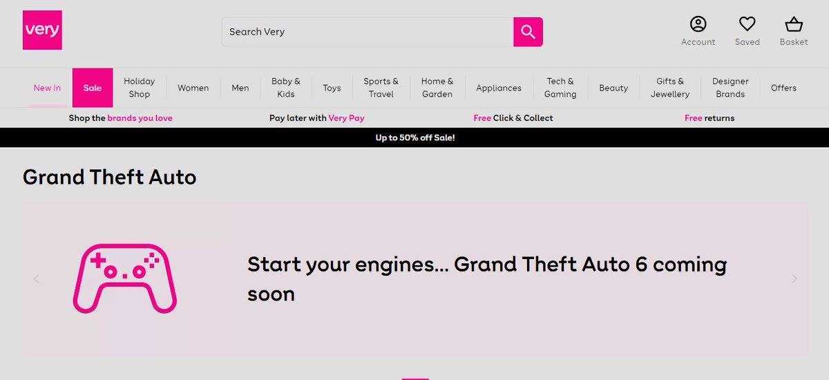 videotech's tweet photo. UK retailer Very (one of the largest retailers) is teasing pre-orders. Most retailers seem to be preparing for the listings now. https://t.co/Pz6LW99oES