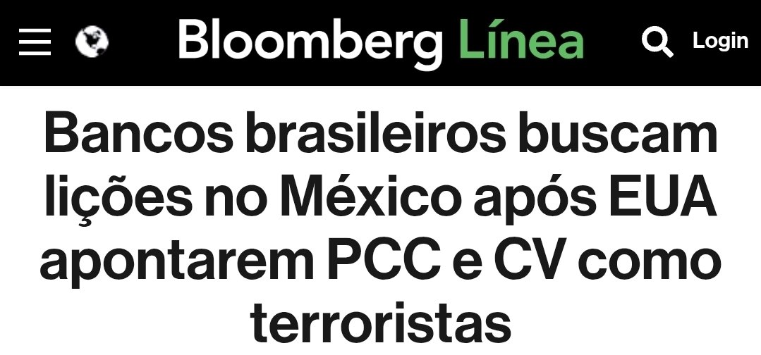 giraldirenato's tweet photo. "Bancos brasileiros buscam lições no México."
Que tipo de lição? Banco sem rabo preso não precisa ir até o México aprender compliance. https://t.co/85E5CK16st