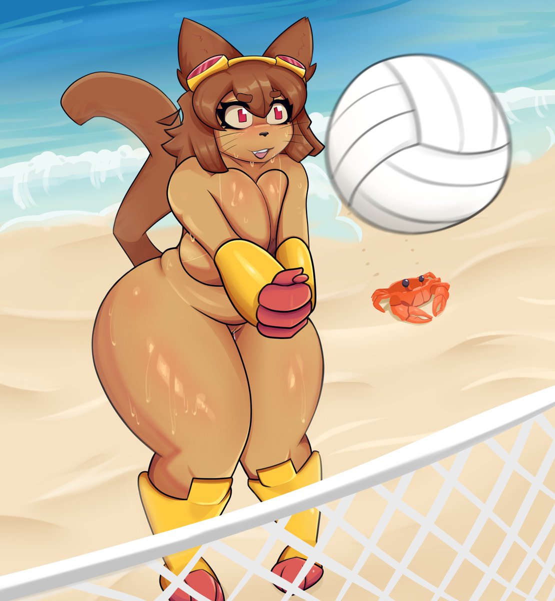 DangerRMR's tweet photo. It's not easy to beat her at volleyball 🏖️📷 #r34 #furry #nsfw #kit #rule34 https://t.co/laPiV0NH33