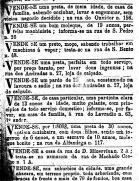 FotosDeFatos's tweet photo. Anúncio em jornal de venda de seres humanos escravizados no Brasil, em 1880. ©JBN

Não podemos ignorar essa parte da nossa História. https://t.co/gMBnsUzyox
