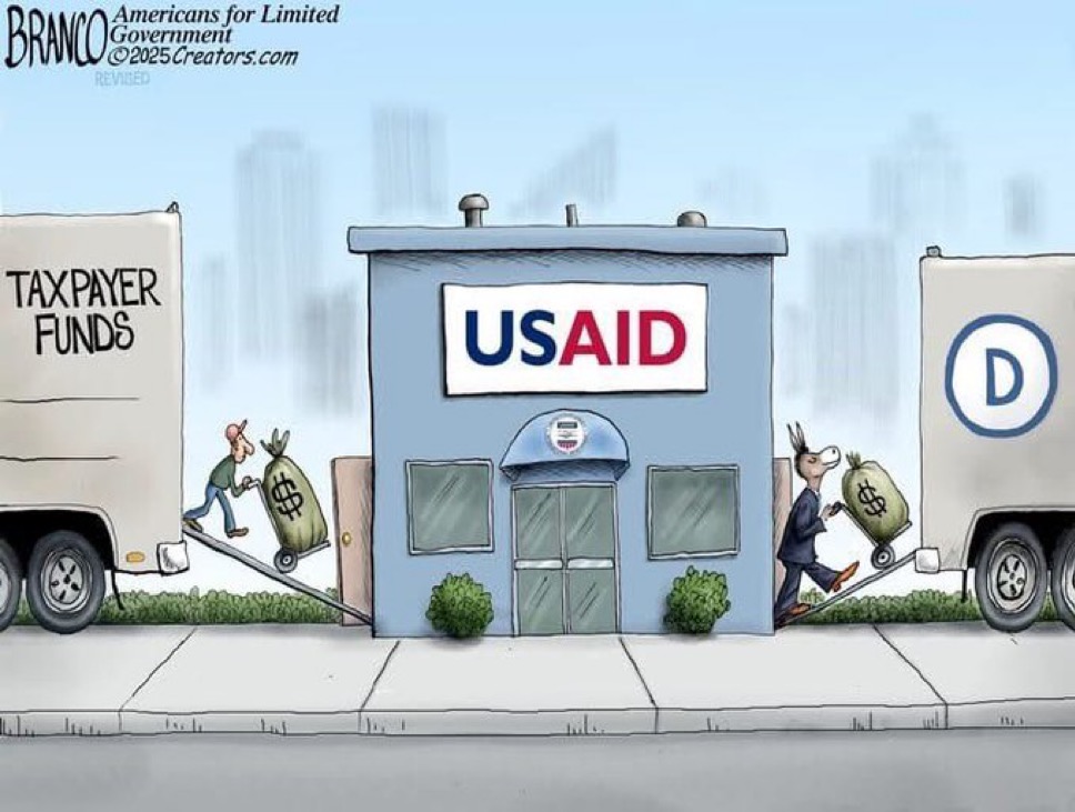 rmlunn's tweet photo. @elonmusk USAID was a slush fund for Democrats to launder/steal American Tax dollars. Maybe some money went to the poor. Any politician that received stolen money should be put in prison. https://t.co/G0fLhJhjI9