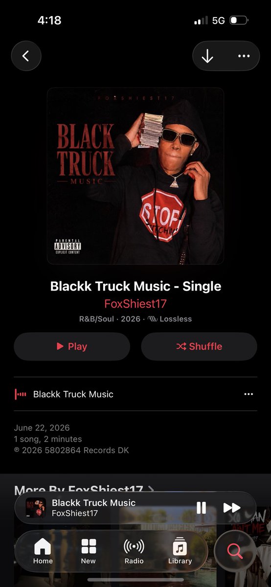 FoxShiest17's tweet photo. Black truck music Out NOW ! 💎📿 #Bigshango https://t.co/i59mhlOHGM