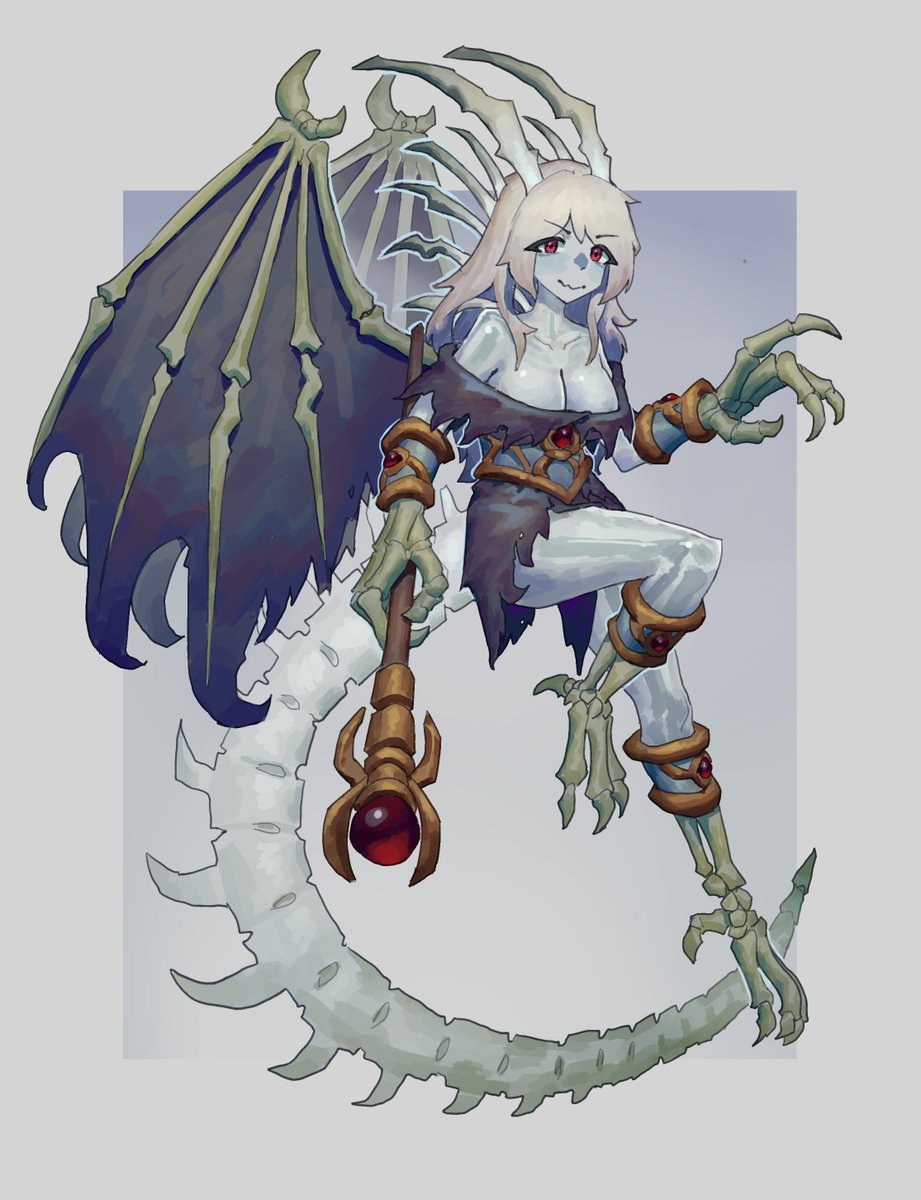 Aisleen_art's tweet photo. Dracolich comm! https://t.co/xjrMA3WJNc