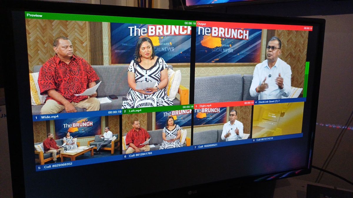 maitvfiji's tweet photo. Tuesday on The Brunch! 

National Federation Party Leader, Professor Biman Prasad, joined Stanley Simpson and Jacquee Speight for a candid, hard-hitting conversation on the issues shaping Fiji's future.

From governance and leadership to the realities of the Fijian economy, no topic was off the table in this thought-provoking discussion.

Missed it? Catch the replay tonight at 9:00pm, only on MaiTV.

#TheBrunch #MaiTV #TeamFiji #FijianEconomy #RoadtoElections 

Sponsored by FMFEV
Wardrobe: Pacific Islands Art PIA