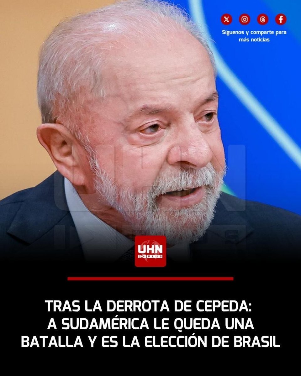 UHN_Plus's tweet photo. 🇧🇷‼️| En los últimos meses, Sudamérica ha ido expulsando al progresismo poco a poco con los triunfos de Kast, Rodrigo Paz, Keiko Fujimori y Abelardo de la Espriella. El próximo paso es Brasil, donde Flavio Bolsonaro se presenta como la esperanza de Brasil. La primera vuelta será el 4 de octubre.