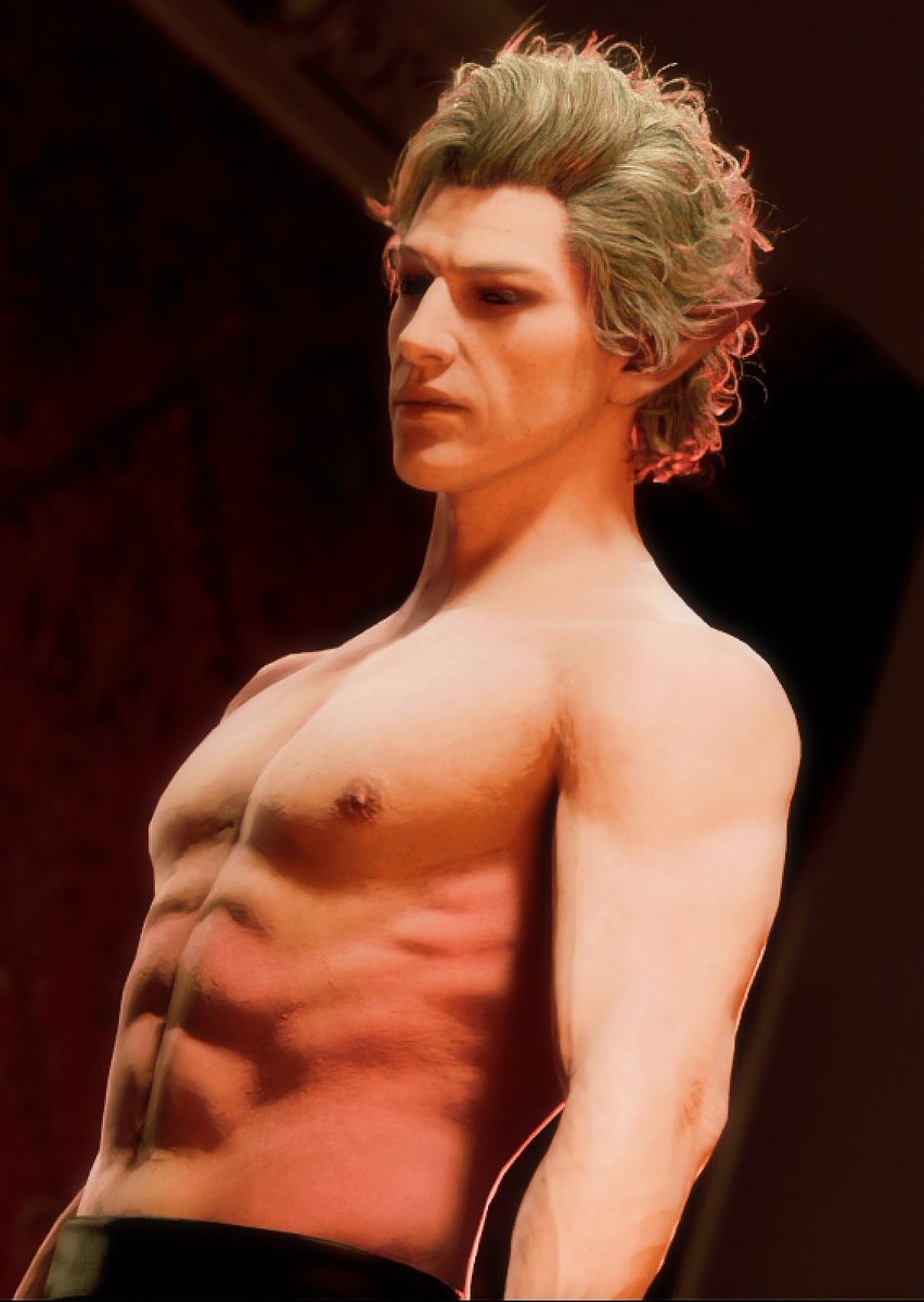 DoloresLee_'s tweet photo. I scrolling through some old WIP screenshots from earlier projects.

Oh my, his physique is insane,and that chest? Absolutely massive.❤️‍🔥🥰😍I just wanna reach out and give it a squeeze.

#BaldursGate3 #BG3 #Astarion https://t.co/zlzAAq0jxD