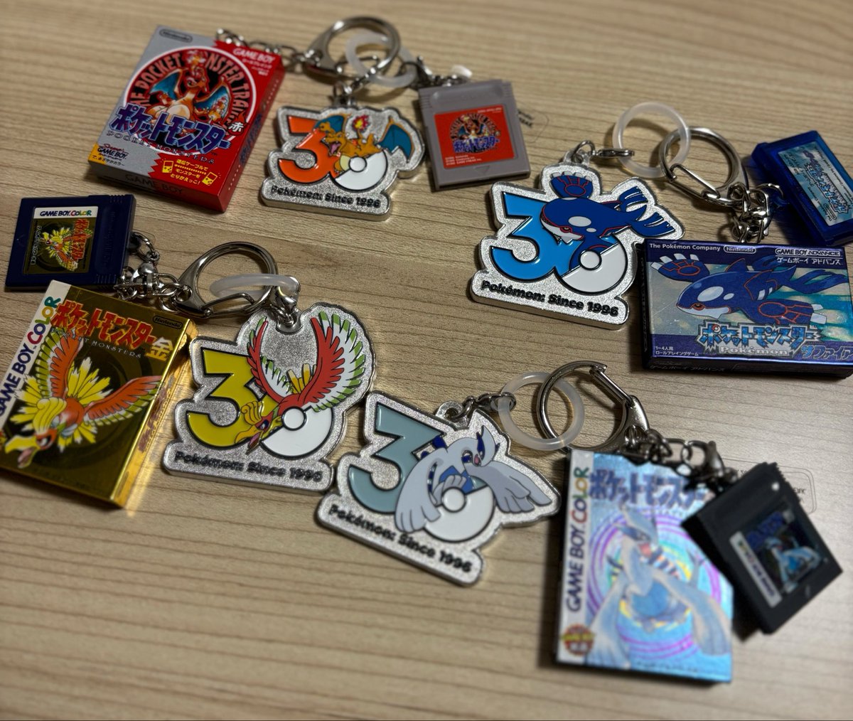 ポケセン パッケージ＆ゲームカートリッジキーホルダーコレクション 