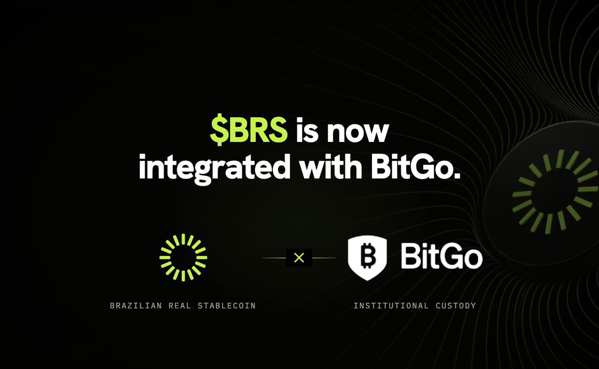 norafinancexyz's tweet photo. $BRS is now natively integrated with @BitGo 

With BRS, your Neobank can plug into Pix rails, BRL accounts, and BRL yield from day one.

Brazil's stablecoin stack is coming together. Let's talk. 🇧🇷 https://t.co/jvxnt2Civs