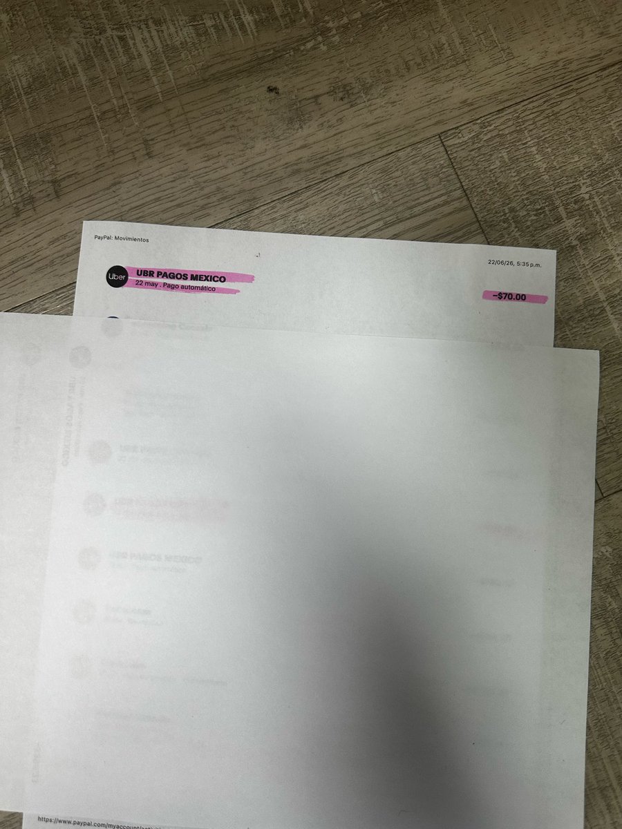 wernerdamm's tweet photo. @Uber_MEX @Uber_Support Aquí los 3 últimos cargos70 pesos cada día 22 https://t.co/LGKXgj0t02