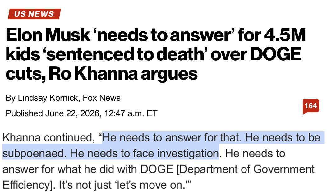 WesternLensman's tweet photo. @RoKhanna @elonmusk Guy who just said Elon needs to be subpoenaed, investigated and held accountable now claims he’s not for "lawfare.” https://t.co/qVwInLJCyw