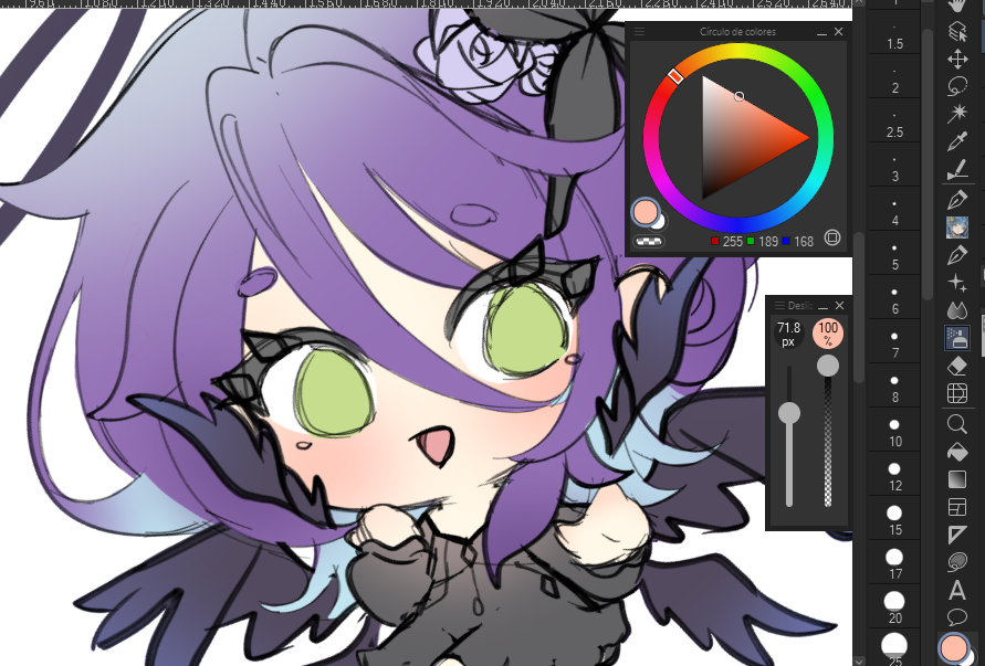 ShiaTheFallen's tweet photo. practice 💜 #wipㅤ https://t.co/JrOkngtcHU