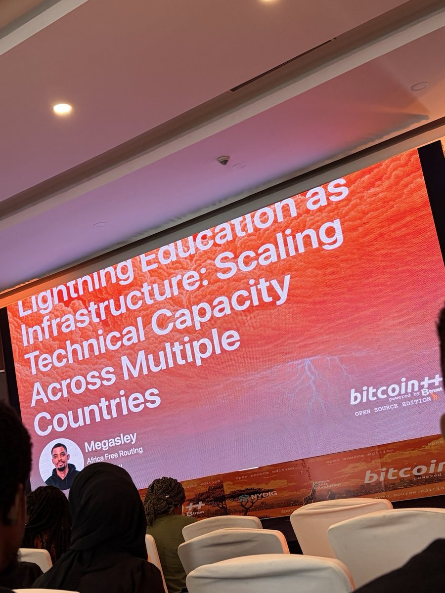 libdesatoshi's tweet photo. Out of all the talks and workshops, @megasley  - @FreeRoutingAf session particularly resonated with us.

- “Lightning education is not a nice to have. It’s infrastructure.”

Scaling technical capacity across multiple countries isn’t optional, it’s the only way to contribute to and iterate on the protocol.

If that sounds familiar, it’s because we’ve been saying the same thing for years… just in Spanish 😉