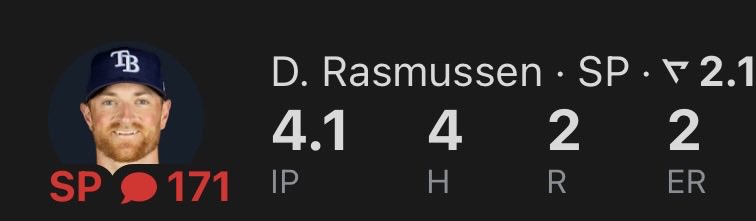 austinsprops's tweet photo. My MLB Play Of The Day☢️✅

Drew Rasmussen 1.5 ER “O”✅
(-112)DK

Really sharp here.

CMONNNN!

❤️IF YOU BANGED THIS! https://t.co/zvrjxNt6U0
