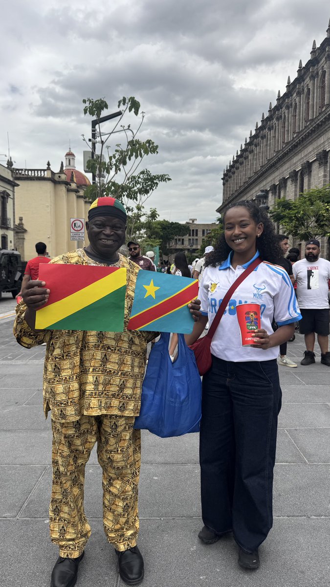 mkpetros's tweet photo. I arrived in Guadalajara to improve my Spanish — and ended up supporting Congo’s historic return to the World Cup 🇨🇩🐆✨

In my recent Substack, I reflect on the significance of Central Africa meeting Western Mexico 🇲🇽⚽️

https://t.co/FEShFPAbbY https://t.co/QTJbSjGWWR