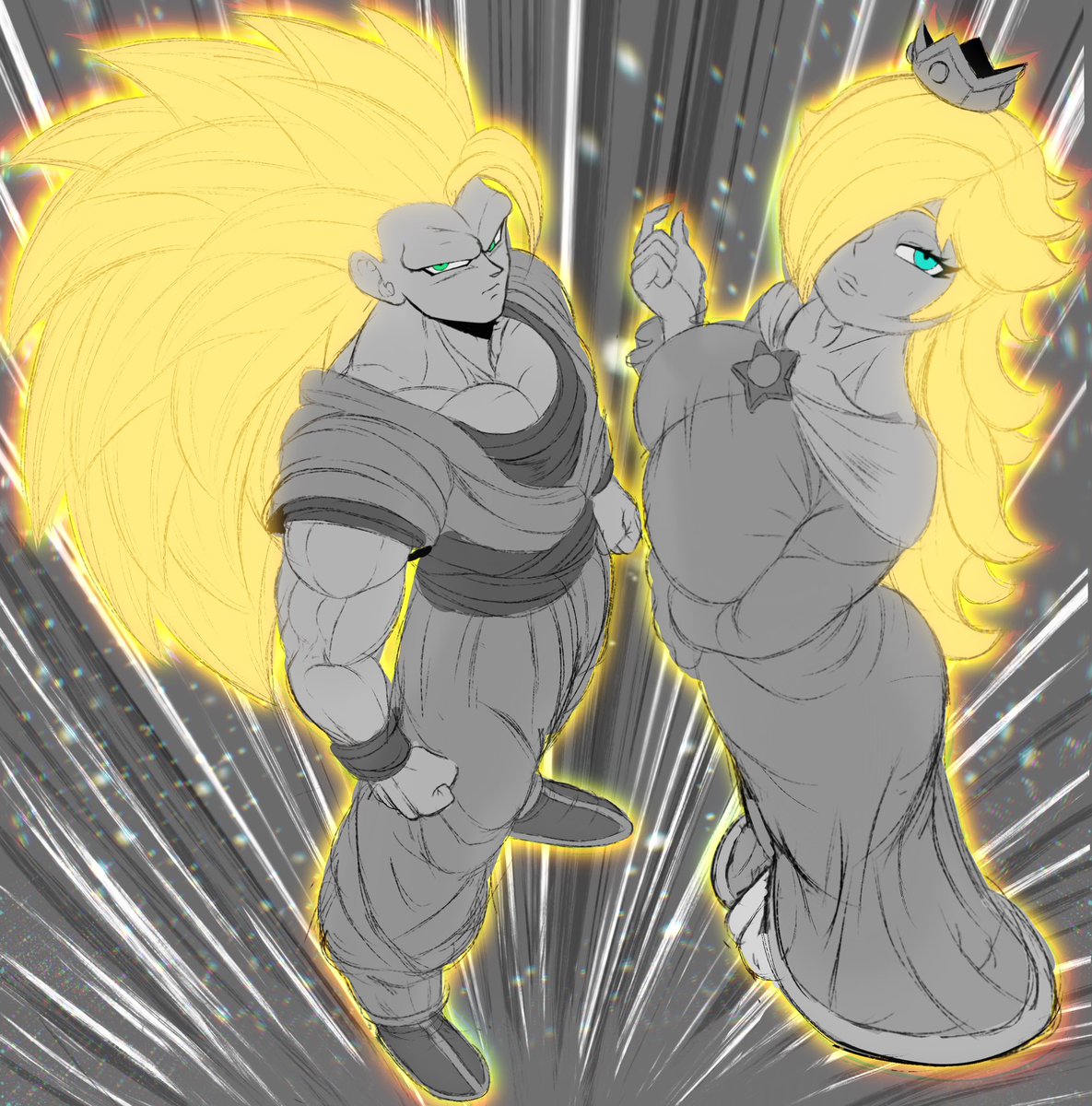 Kwalker1009Prt2's tweet photo. Goku and Rosalina https://t.co/pfMVFR6905