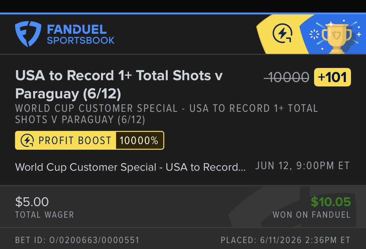 BrandenHart1's tweet photo. @FDSportsbook @heykayadams Dubs https://t.co/AenTjUtkv6