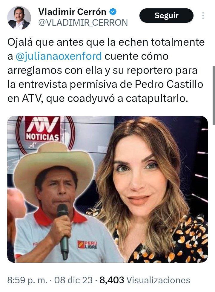 TronshoBoy83's tweet photo. @julianaoxenford TU.. !  Enanismo Mental  y el exceso  de botox, te está  atrofiado  la  objetividad  y la decencia  .. ya estas como el fracasado Ex fizcalucho odiador comunista político Domingo Perez ... https://t.co/WtQjs76VyY
