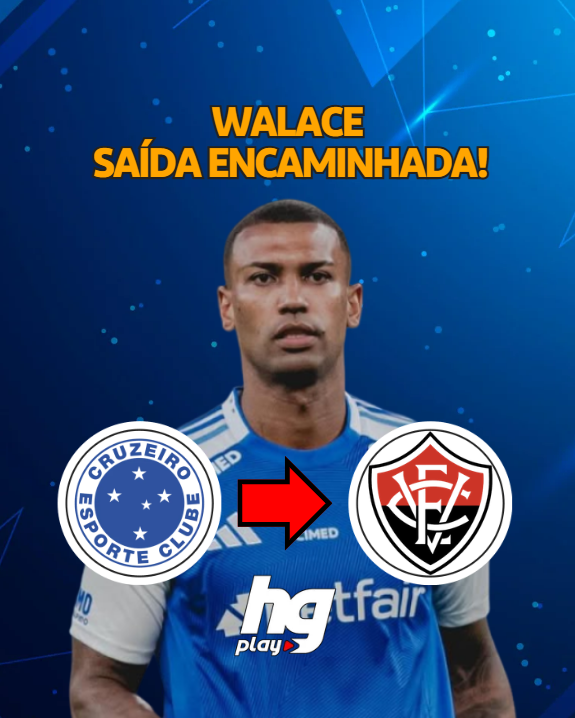 HGPlayTV's tweet photo. 💣💣DE SAÍDA 

A HGPLAY apurou que o volante Walace está próximo de ser emprestado pelo Cruzeiro ao Vitória até o final da temporada. Os salários do jogador seriam pagos integralmente pelo clube estrelado. 

Walace não atua pelo Cruzeiro desde o dia 4 de abril, na goleada por 4 a 1 para o São Paulo, no Morumbi, pelo Campeonato Brasileiro. 

Após o duelo com o Tricolor Paulista, inclusive, o volante passou a treinar em separado do elenco, após polêmica envolvendo uma postagem em um aplicativo de mensagens, relacionada ao goleiro Matheus Cunha.