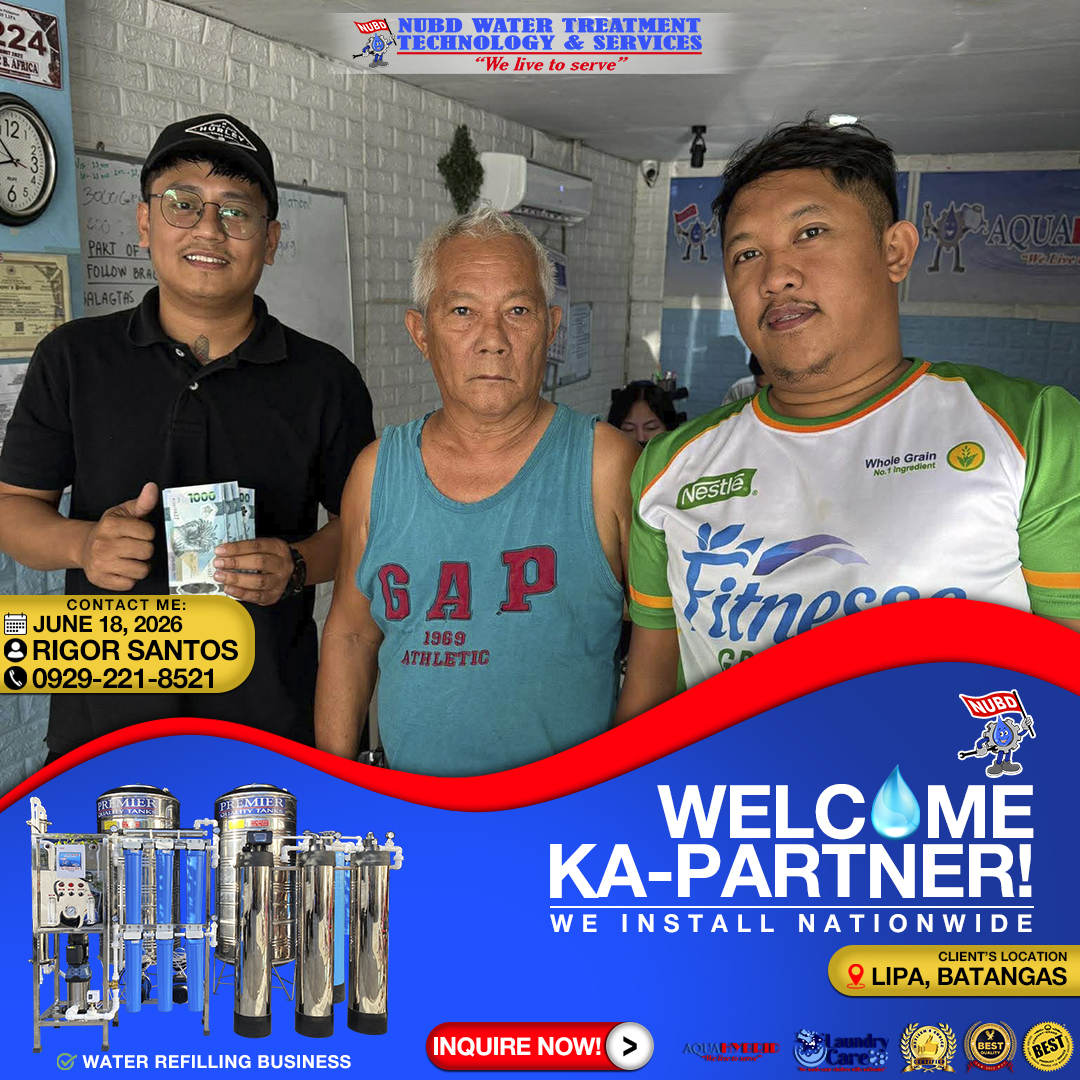 NUBD2005's tweet photo. 𝙇𝙞𝙫𝙞𝙣 𝙞𝙣 𝙩𝙝𝙚 𝙧𝙚𝙖𝙡 𝙬𝙤𝙧𝙡𝙙 📷

Another new business owner trusting NUBD, from Lipa Batangas, San juan batangas, Lipa Batangas and Sto. Tomas Batangas.

#NUBD #Closedeal #NewKapartner #PartnerInLife #LaundryBusiness #IceMakerBusiness #WaterRefillingBusiness https://t.co/mn9o4CsaDH