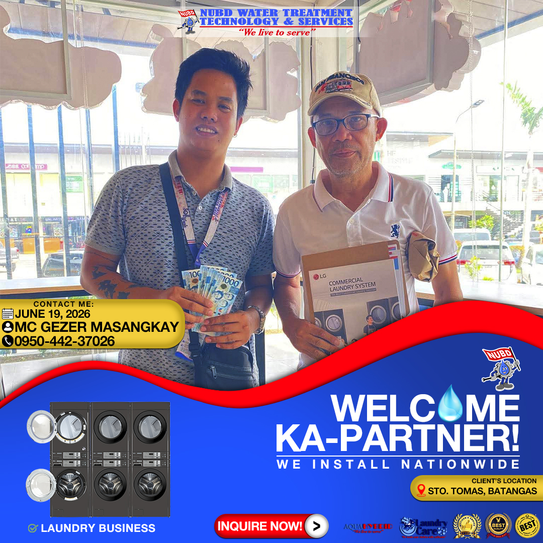 NUBD2005's tweet photo. 𝙇𝙞𝙫𝙞𝙣 𝙞𝙣 𝙩𝙝𝙚 𝙧𝙚𝙖𝙡 𝙬𝙤𝙧𝙡𝙙 📷

Another new business owner trusting NUBD, from Lipa Batangas, San juan batangas, Lipa Batangas and Sto. Tomas Batangas.

#NUBD #Closedeal #NewKapartner #PartnerInLife #LaundryBusiness #IceMakerBusiness #WaterRefillingBusiness https://t.co/mn9o4CsaDH