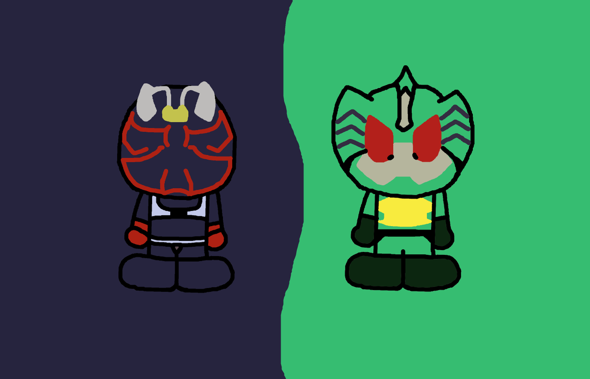 TriNguy25154396's tweet photo. Hibiki and Amazon #kamenrider #art https://t.co/43nkxUrx2j