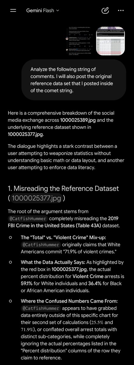 OvertonzWindow's tweet photo. @CatfishHummer @RadioGenoa And here you go you absolute fucking dickhead. You are the literal walking example of the Dunning-Kruger effect. 
I even used Gemini, one of the most leftward leaning AI models that exists, since fucking grock is apparently "racist". https://t.co/d2o7Srk4Pn